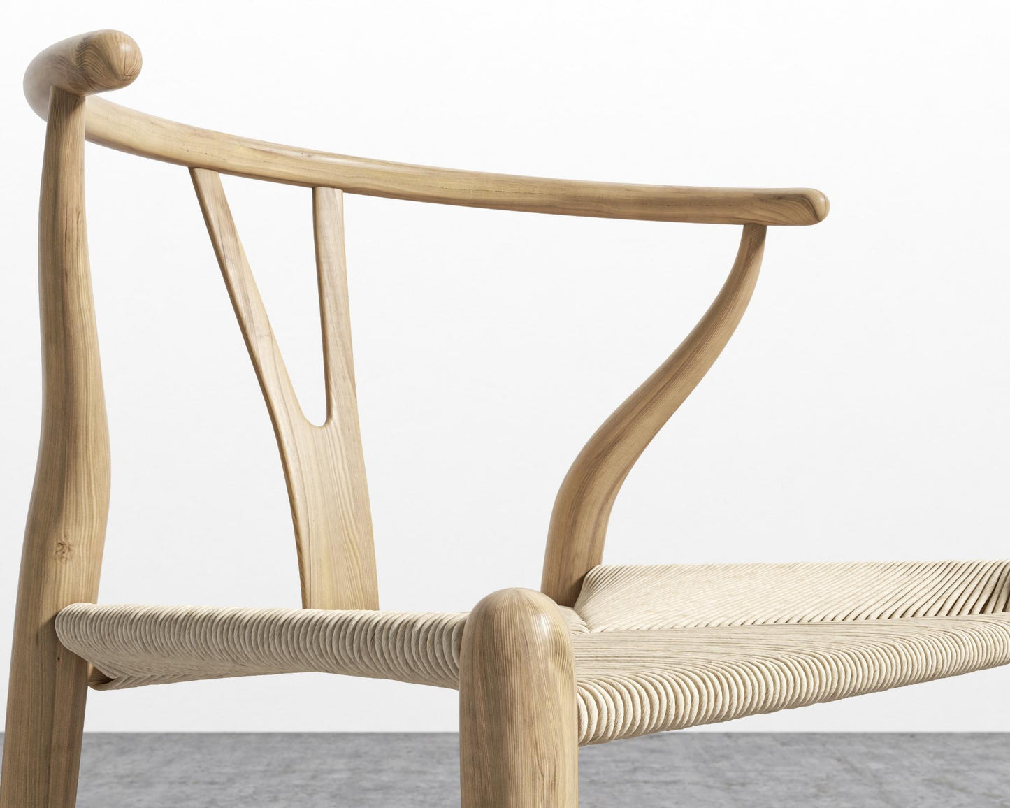 Wishbone Counter Stool - Natural with natural seat