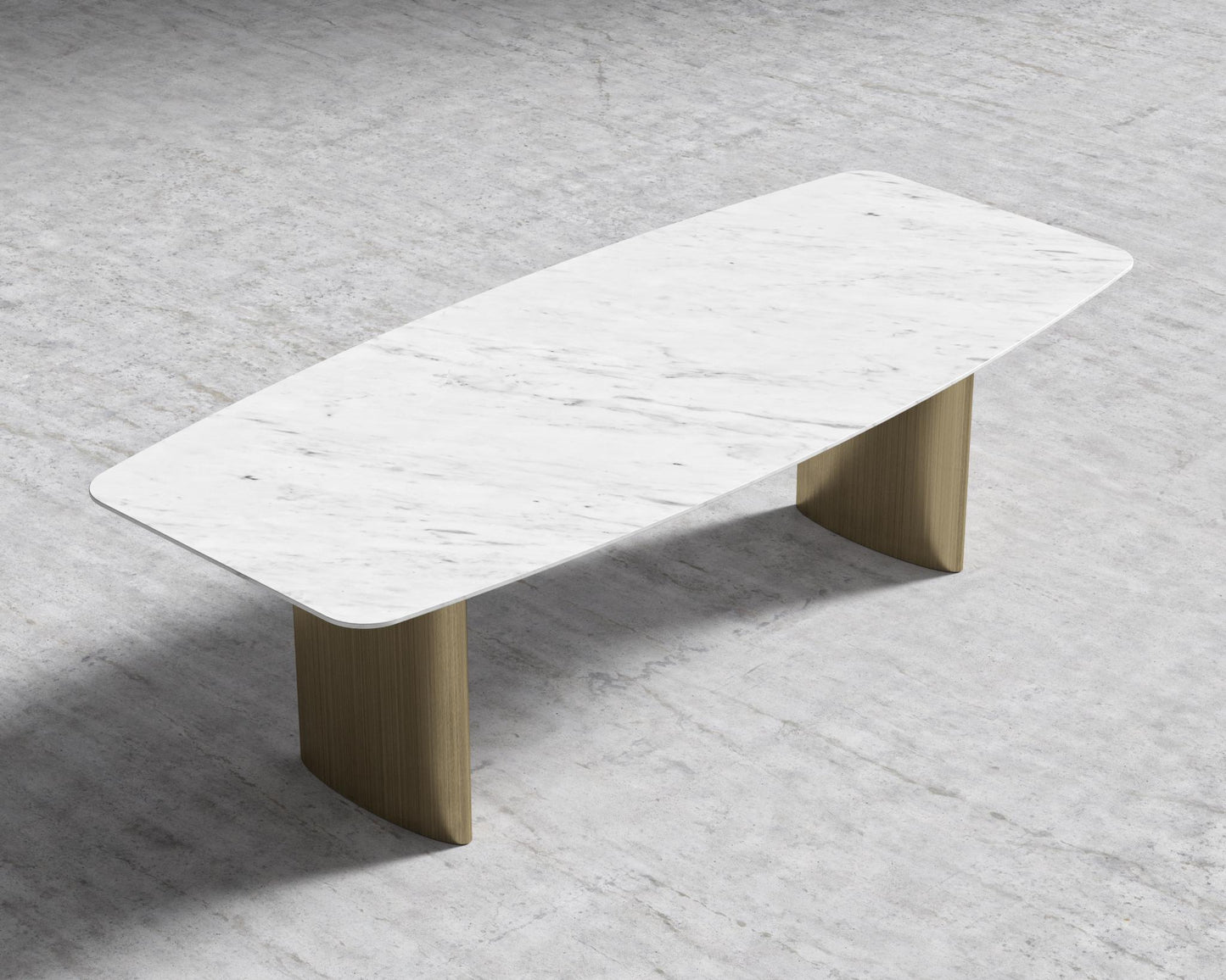 Solana Dining Table - 95" - White Marble