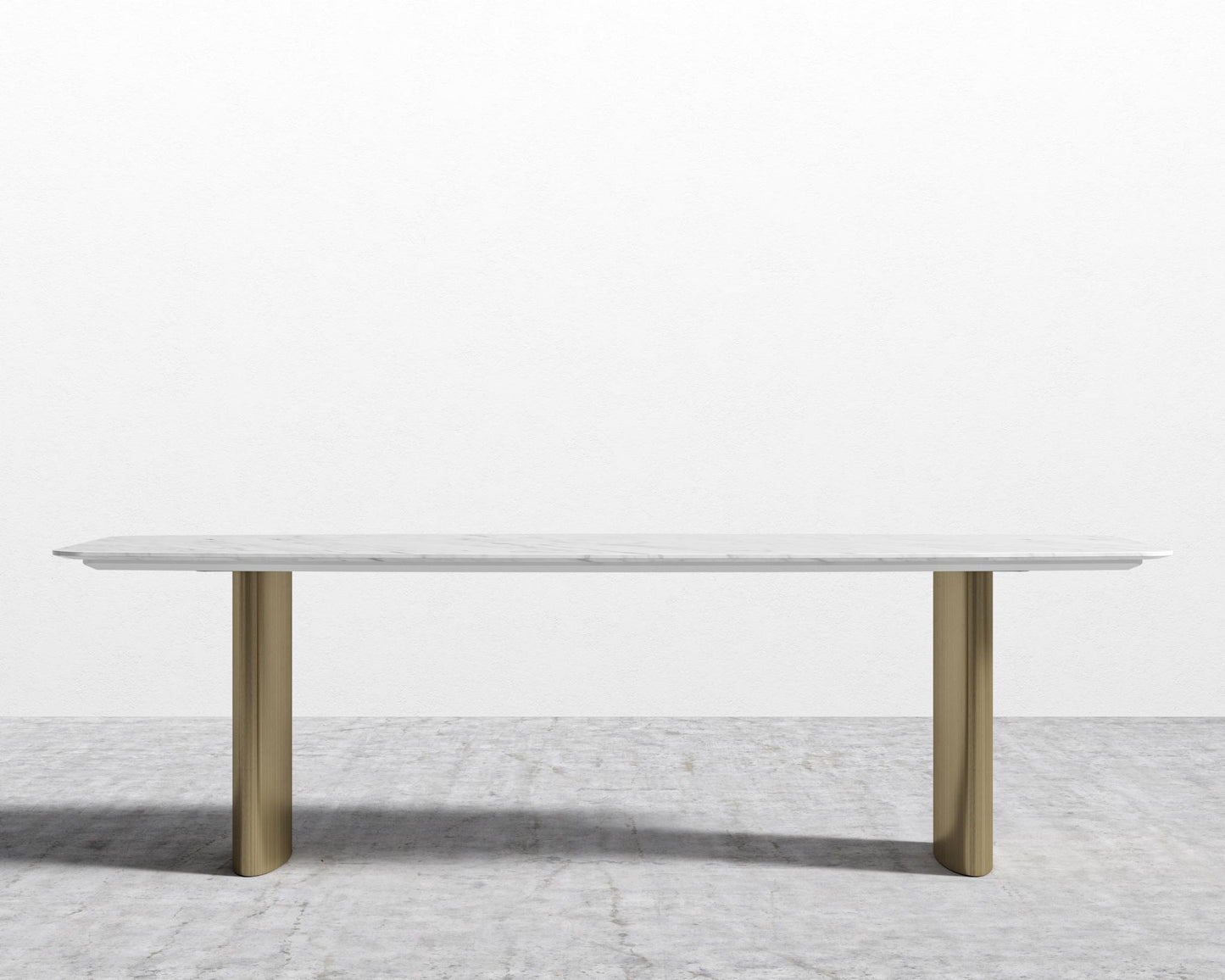 Solana Dining Table - 95" - White Marble
