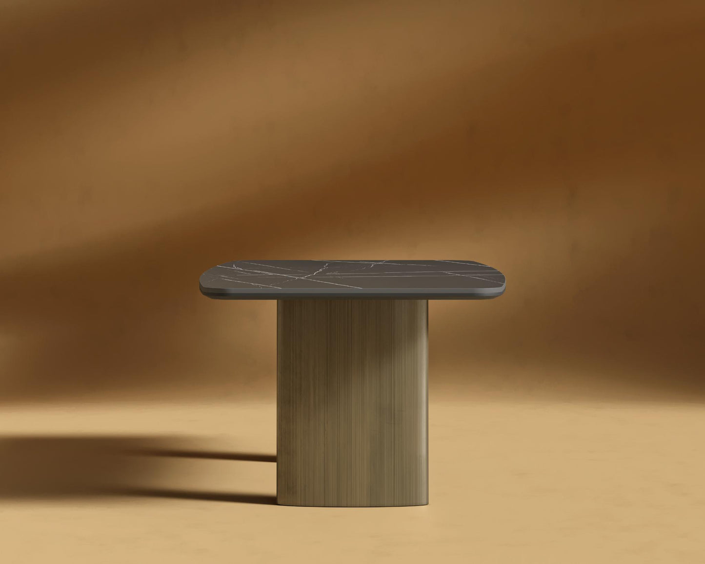 Solana Dining Table - 71" - Black Ceramic