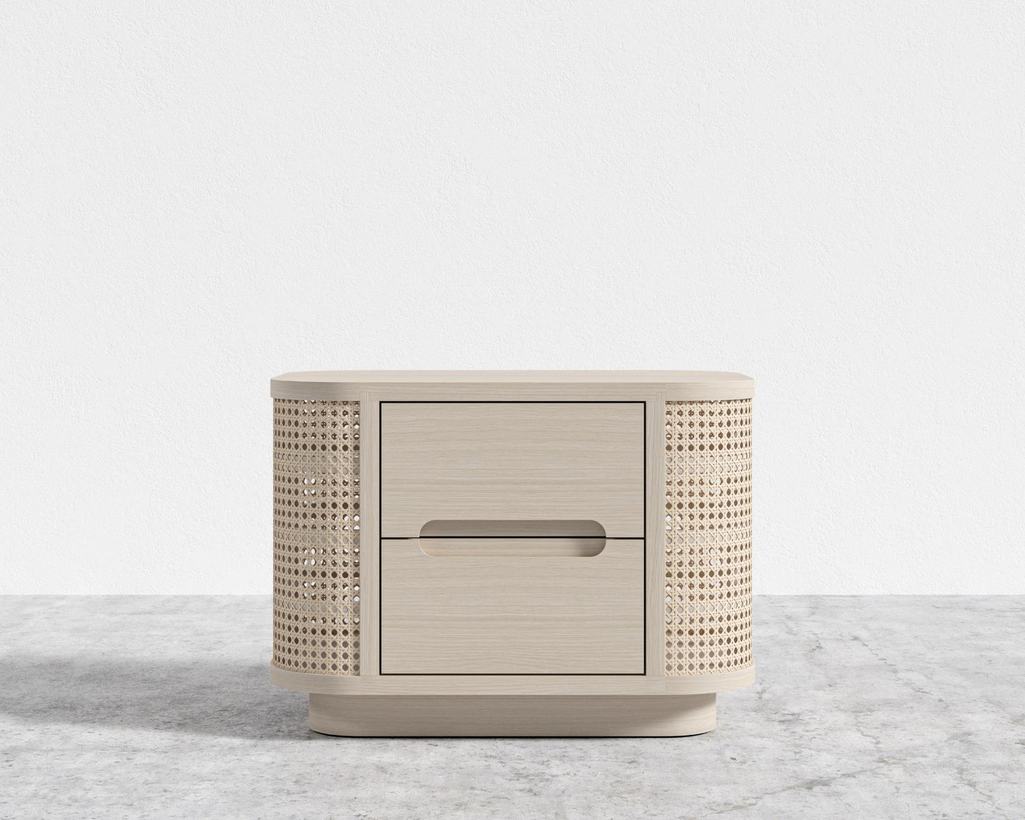 Wishbone Nightstand - Washed Natural Oak