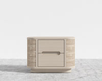 Wishbone Nightstand - Washed Natural Oak