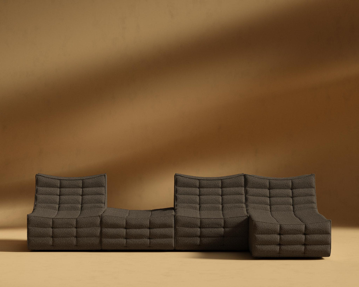 Tanner_Modular_Sectional_Shearling - Espresso