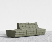 Tanner Open End Sofa - Venice Vegan Suede - Sage