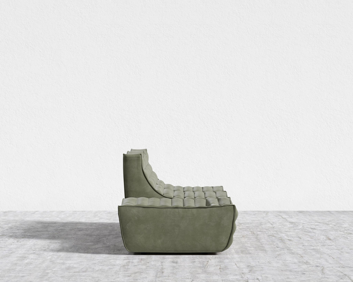 Tanner Open End Sofa - Venice Vegan Suede - Sage