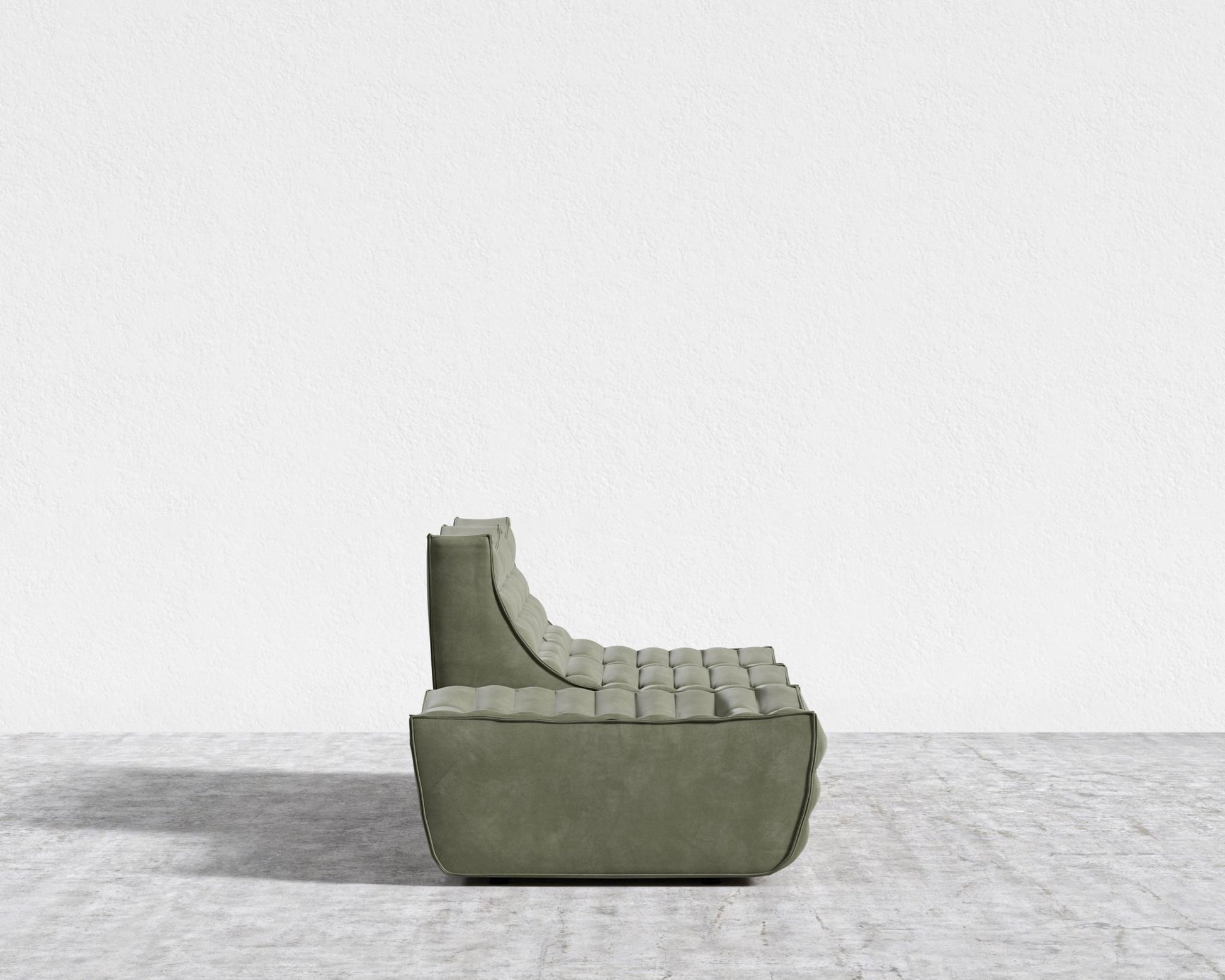 Tanner Open End Sofa - Venice Vegan Suede - Sage
