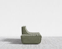 Tanner Open End Sofa - Venice Vegan Suede - Sage
