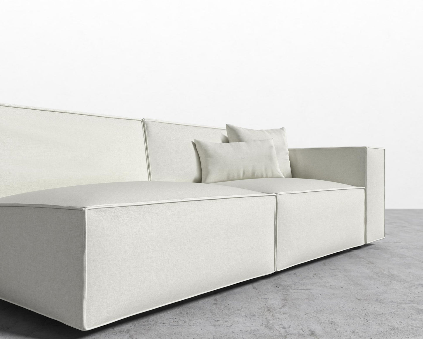 Porter_Right_Arm_Two_Seater_Modern_Felt - Alesund