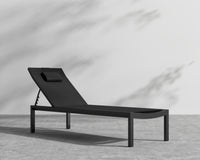 Spencer Outdoor Lounger - Black