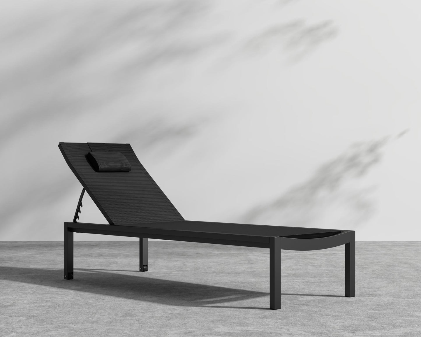 Spencer Outdoor Lounger - Black