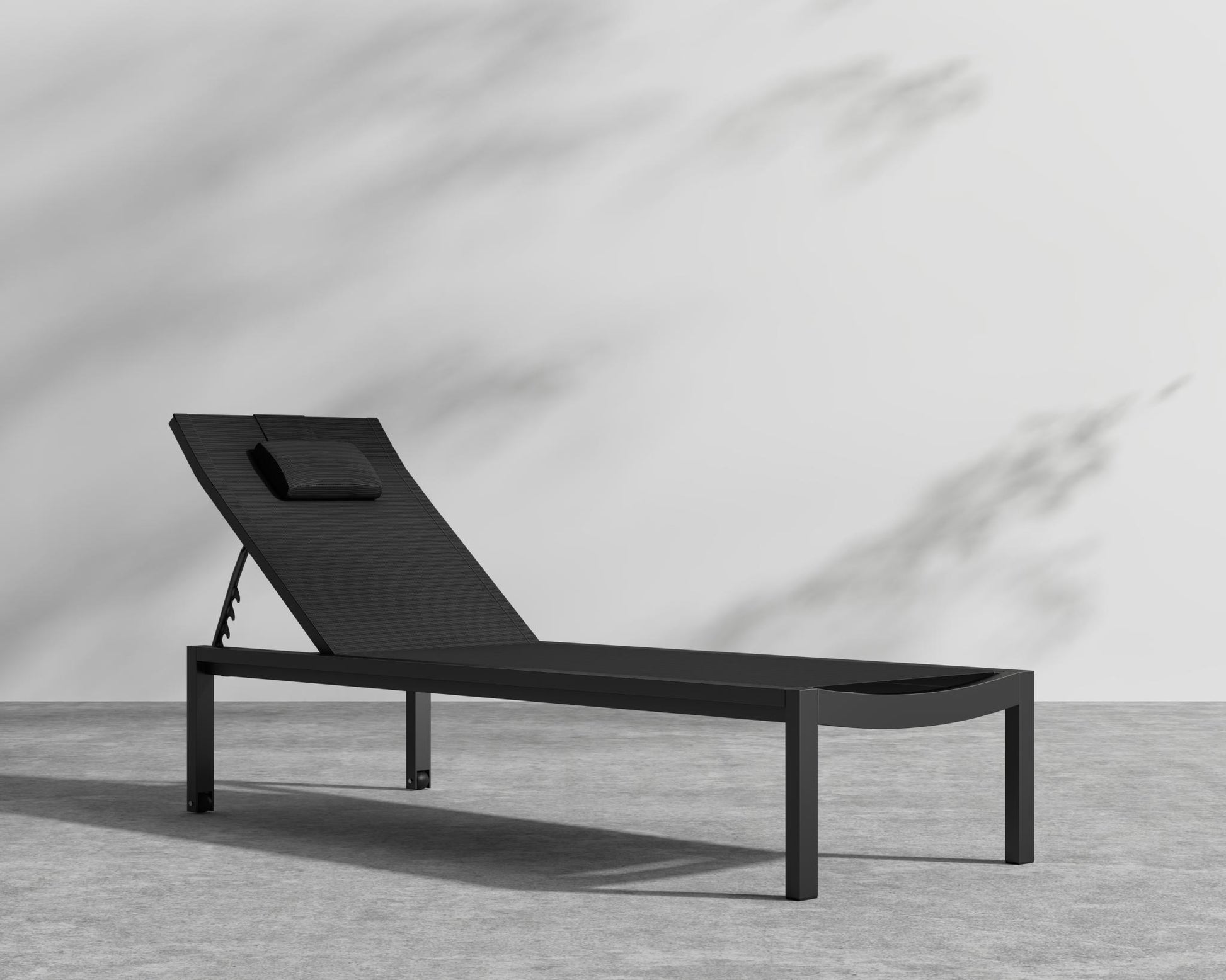 Spencer Outdoor Lounger - Black