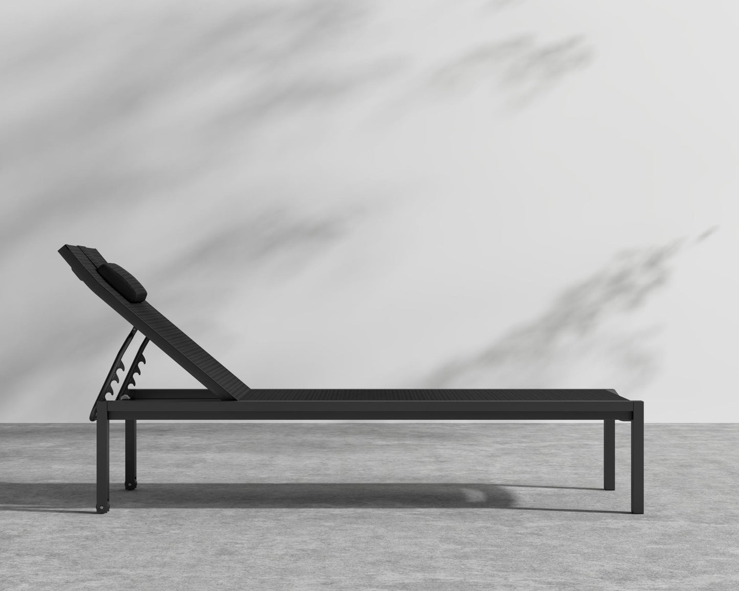 Spencer Outdoor Lounger - Black