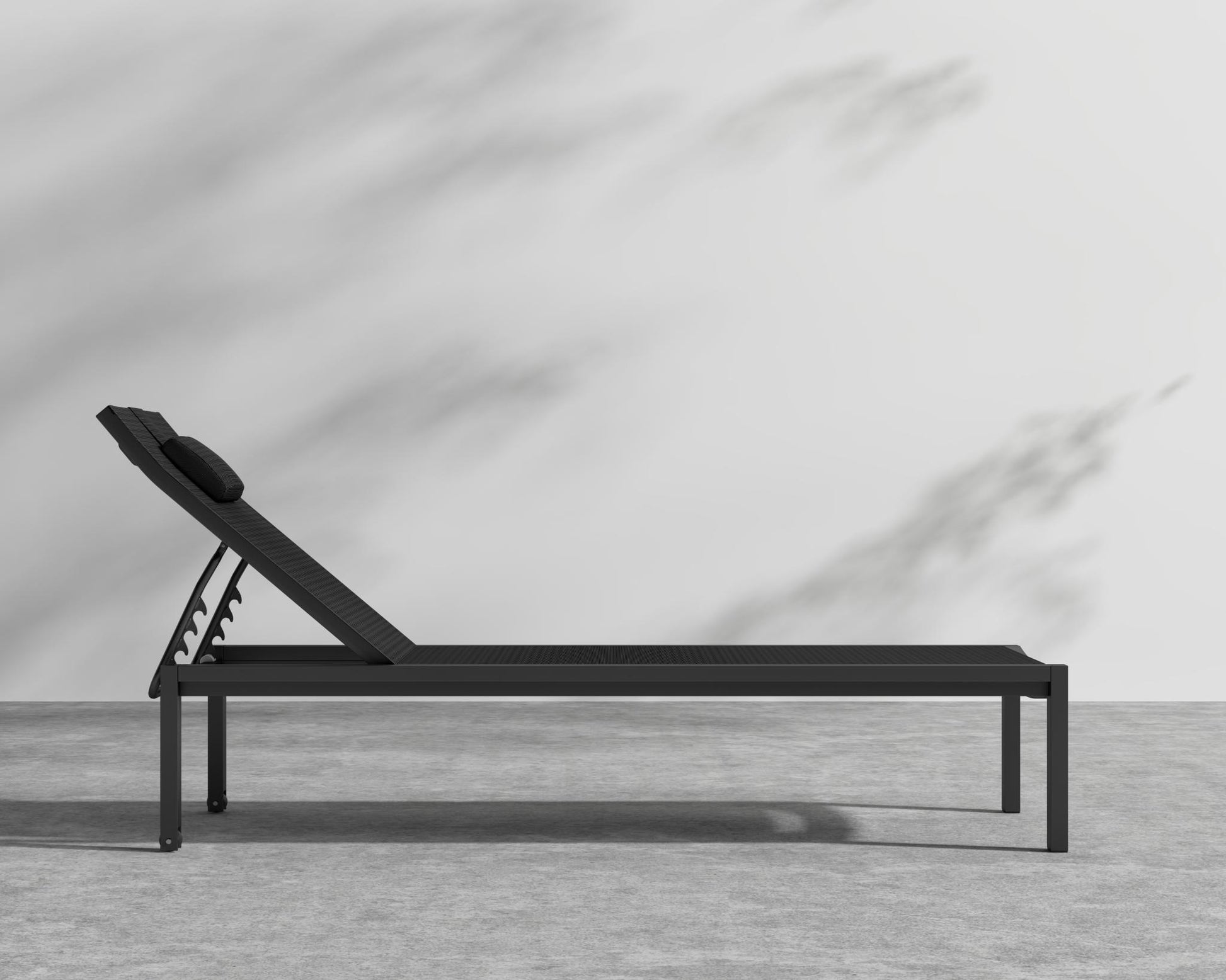 Spencer Outdoor Lounger - Black