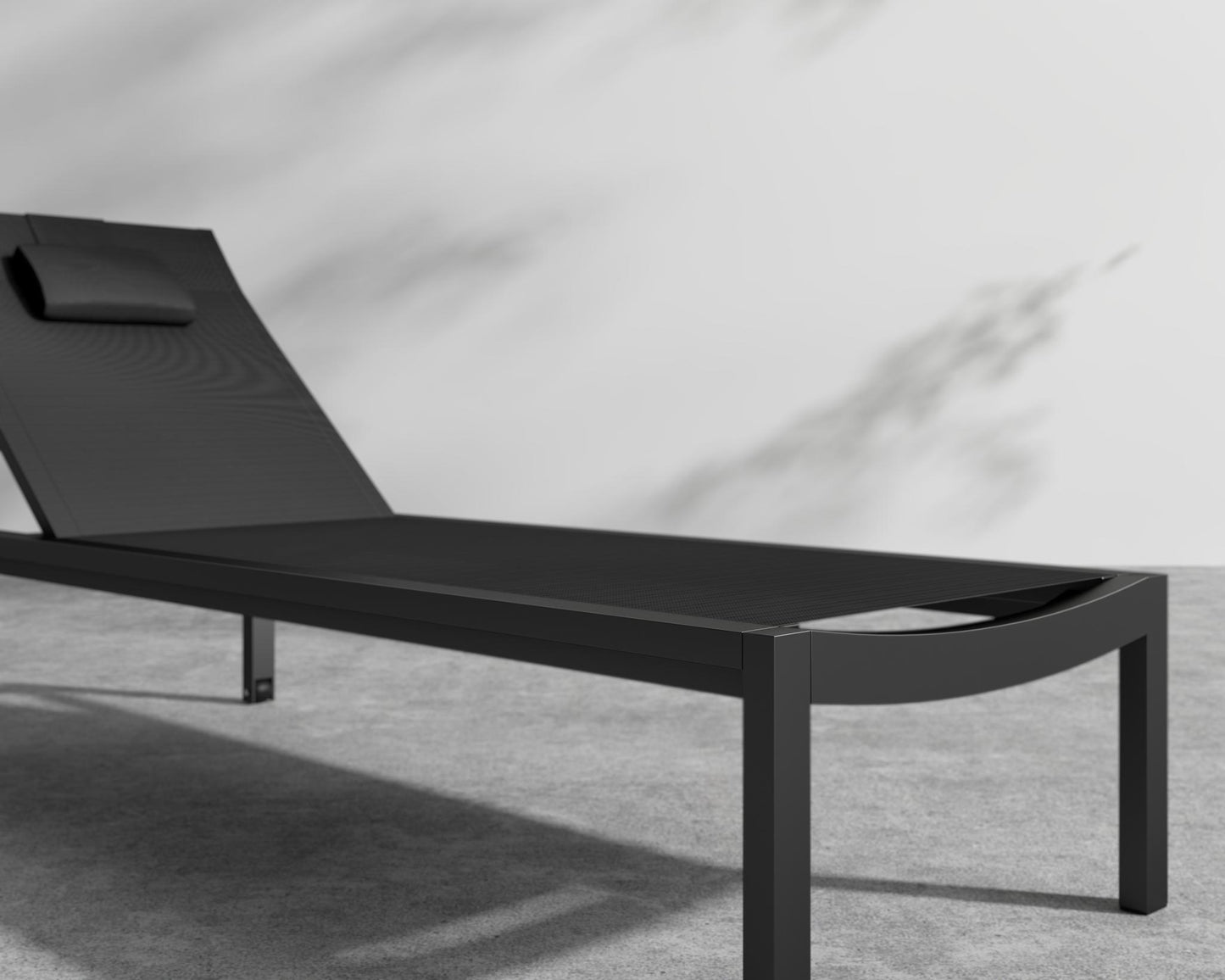 Spencer Outdoor Lounger - Black