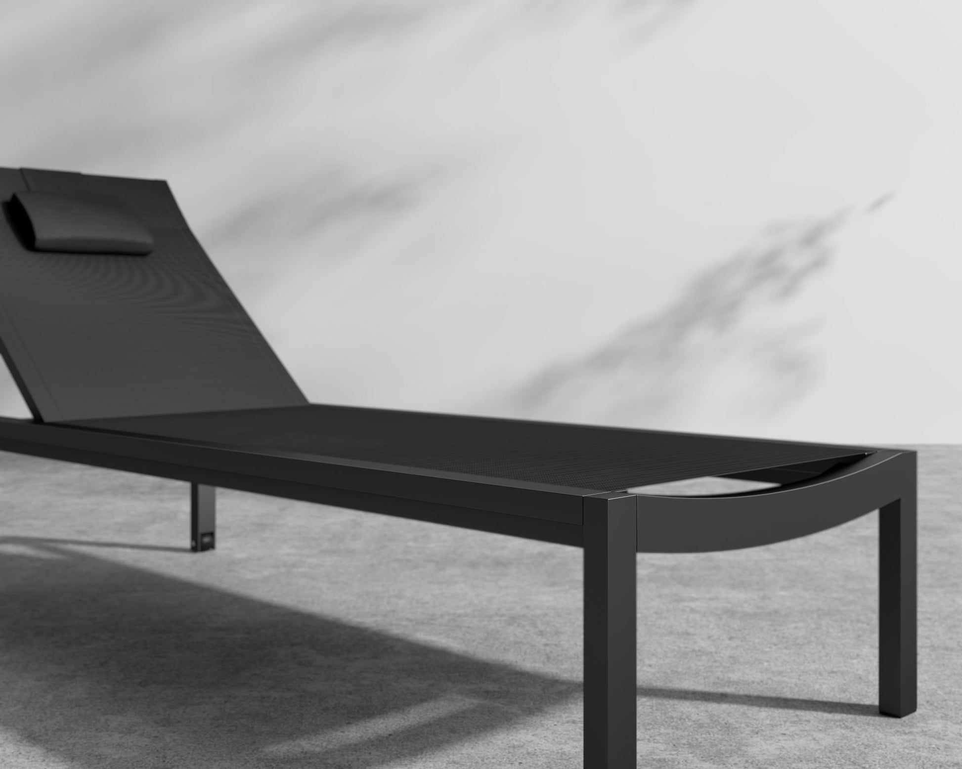 Spencer Outdoor Lounger - Black