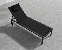 Spencer Outdoor Lounger - Black