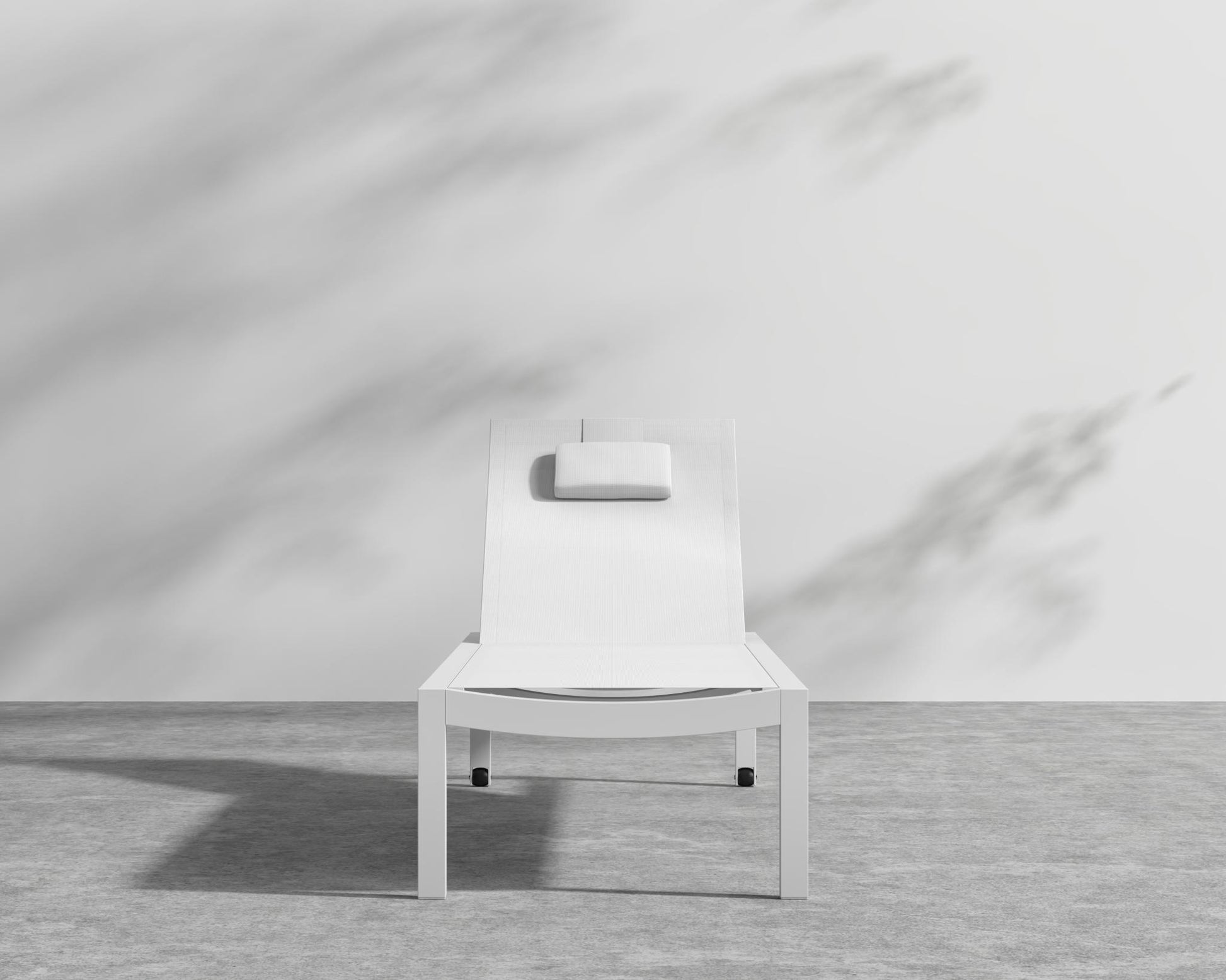 Spencer Outdoor Lounger - White