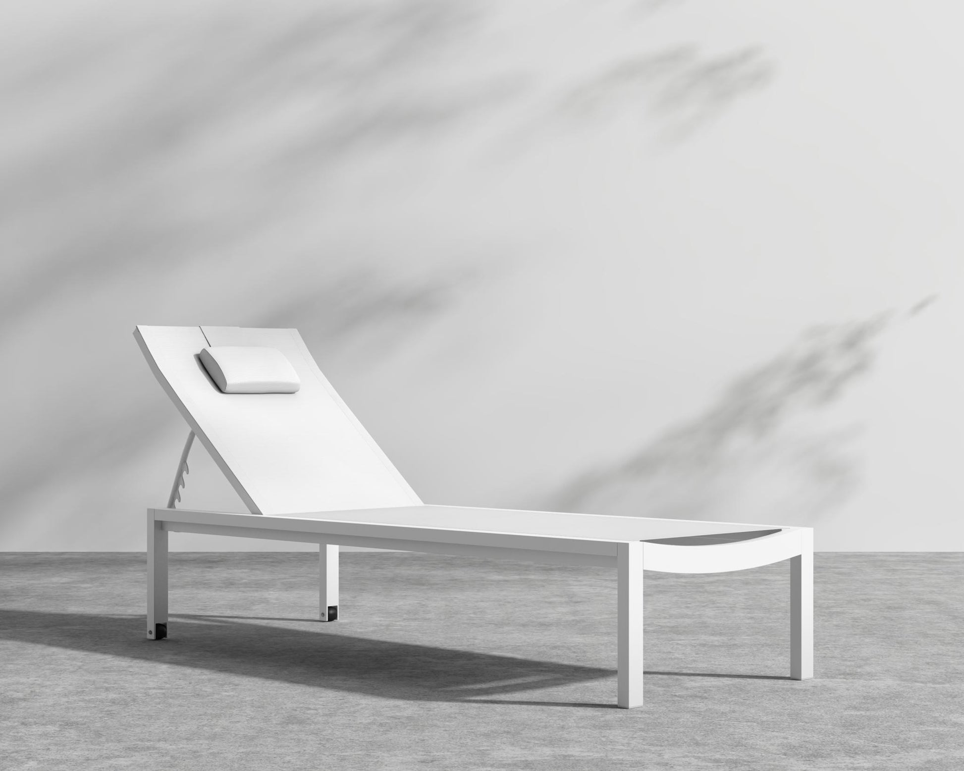 Spencer Outdoor Lounger - White