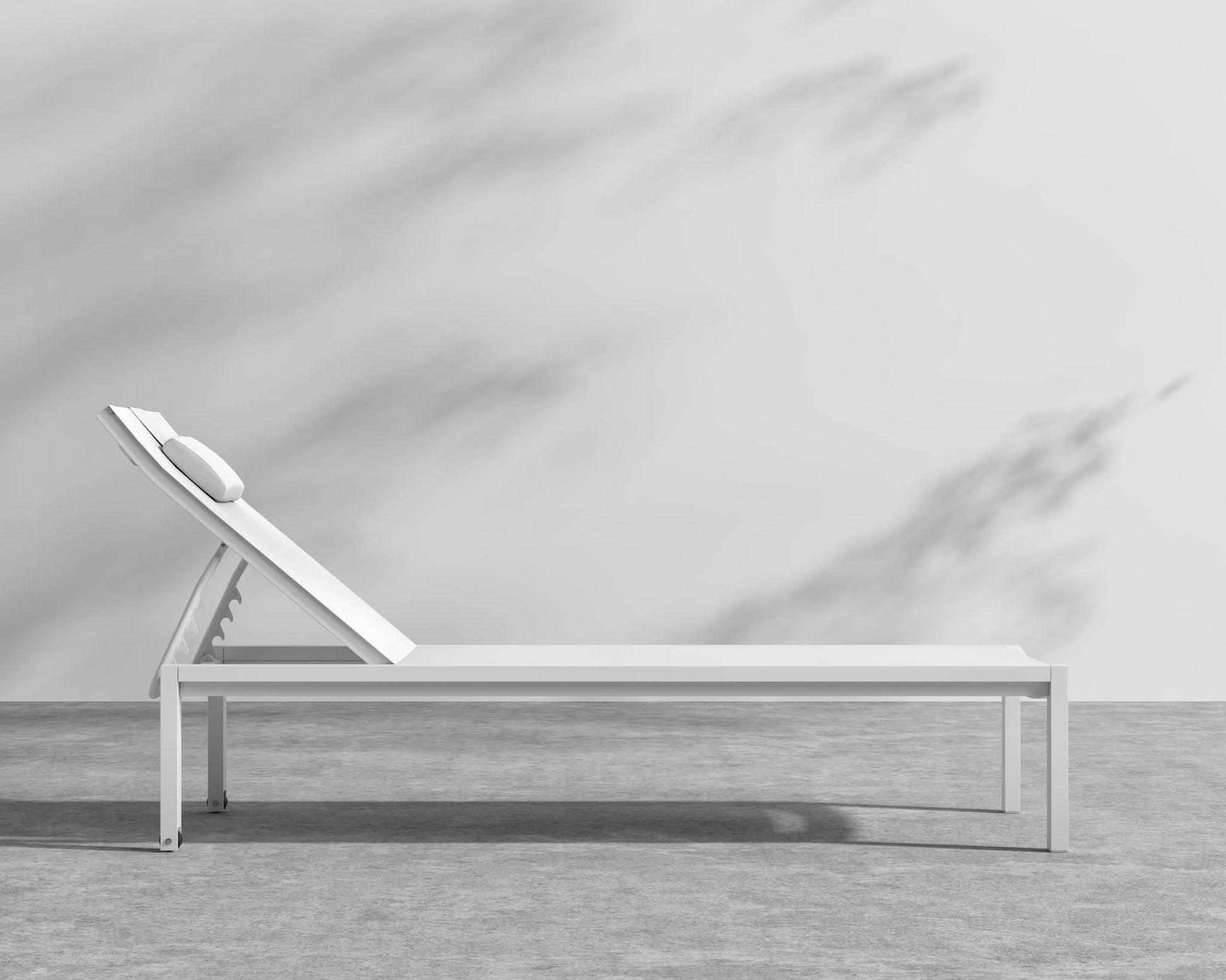 Spencer Outdoor Lounger - White