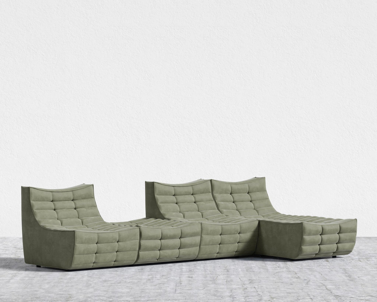 Tanner_Modular_Sectional_Venice_Vegan_Suede - Sage