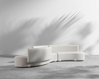 Tano Outdoor Curved S Shape Sectional - Palisades - White