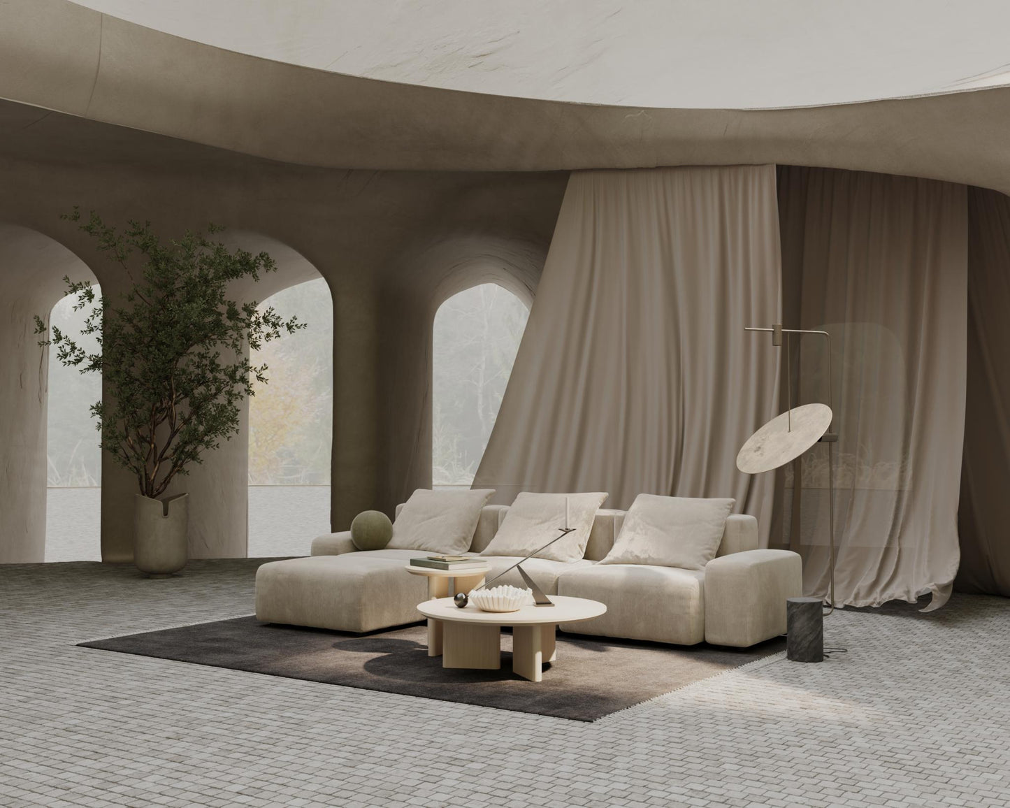 Kaye Open End Sofa L