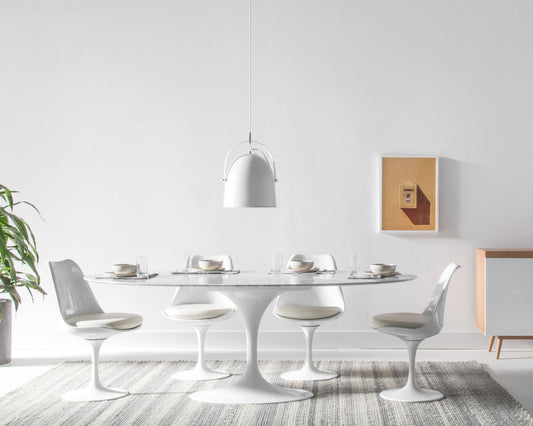 Tulip Table Oval - Carrara