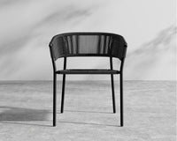 Afton Dining Chair - Black Frame - Black cord