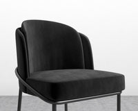 Angelo Barstool - Vintage Velvet - Black - Black Frame