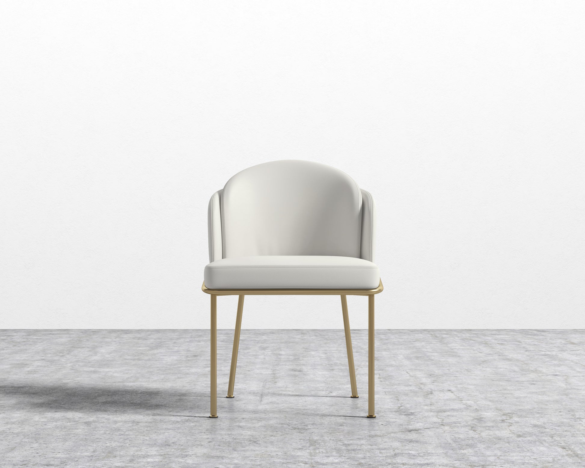Angelo Chair - Trento Eggshell - Brass