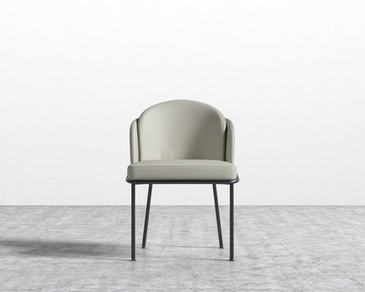 Angelo Chair - Trento Taupe - Black Frame