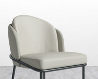 Angelo Chair - Trento Taupe - Black Frame