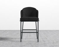Angelo Counter Stool - Chatou Boucle - Caviar - Black