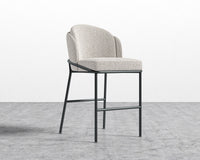 Angelo Counter Stool - Chatou Boucle -Pearl - Black