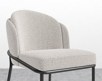 Angelo Counter Stool - Chatou Boucle -Pearl - Black