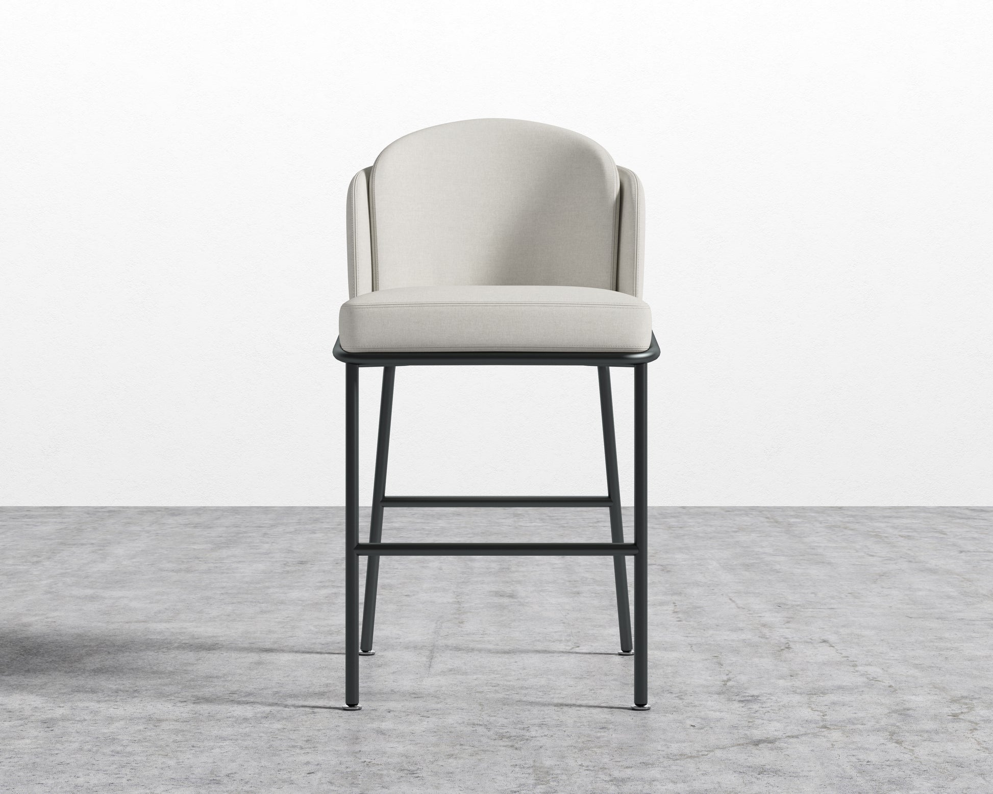Angelo Counter Stool - Modern Felt - Alesund - Black