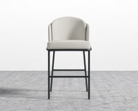 Angelo Counter Stool - Modern Felt - Alesund - Black