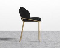 Angelo Counter Stool - Chatou Boucle - Caviar - Brass