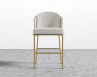 Angelo Counter Stool - Chatou Boucle -Pearl - Brass