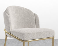 Angelo Counter Stool - Chatou Boucle -Pearl - Brass