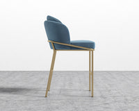 Angelo Counter Stool - Plush Velvet - Solstice - Brass