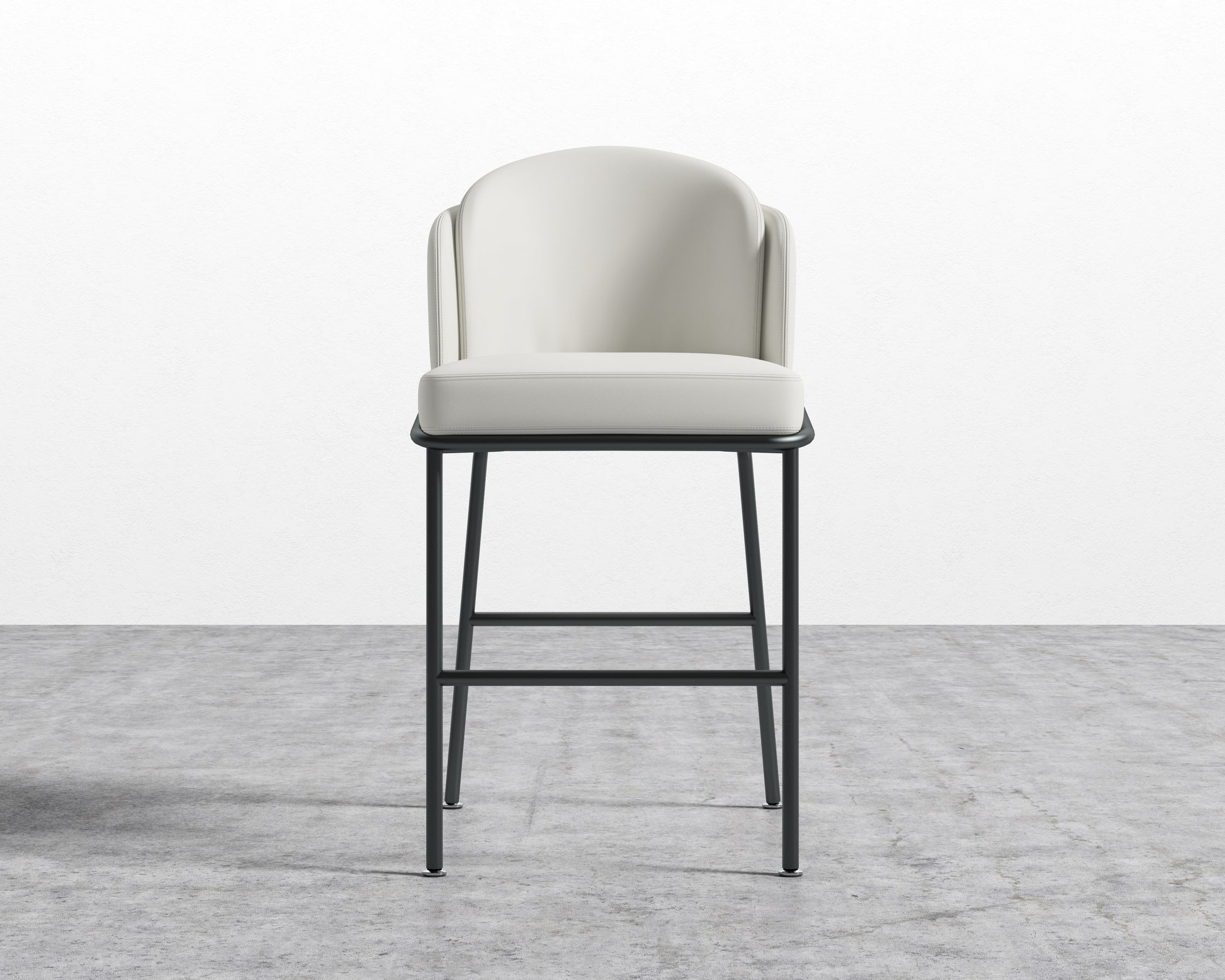 Angelo Counter Stool - Trento Eggshell - Black