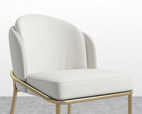 Angelo Counter Stool - Trento Eggshell - Brass