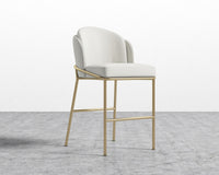Angelo Counter Stool - Trento Eggshell - Brass