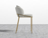 Angelo Counter Stool - Trento Eggshell - Brass