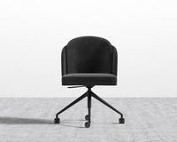 Angelo Office Chair - Plush Velvet - Black