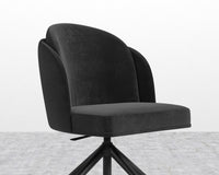 Angelo Office Chair - Plush Velvet - Black