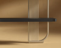 Apollo_Bookshelf_Champagne - Black Oak