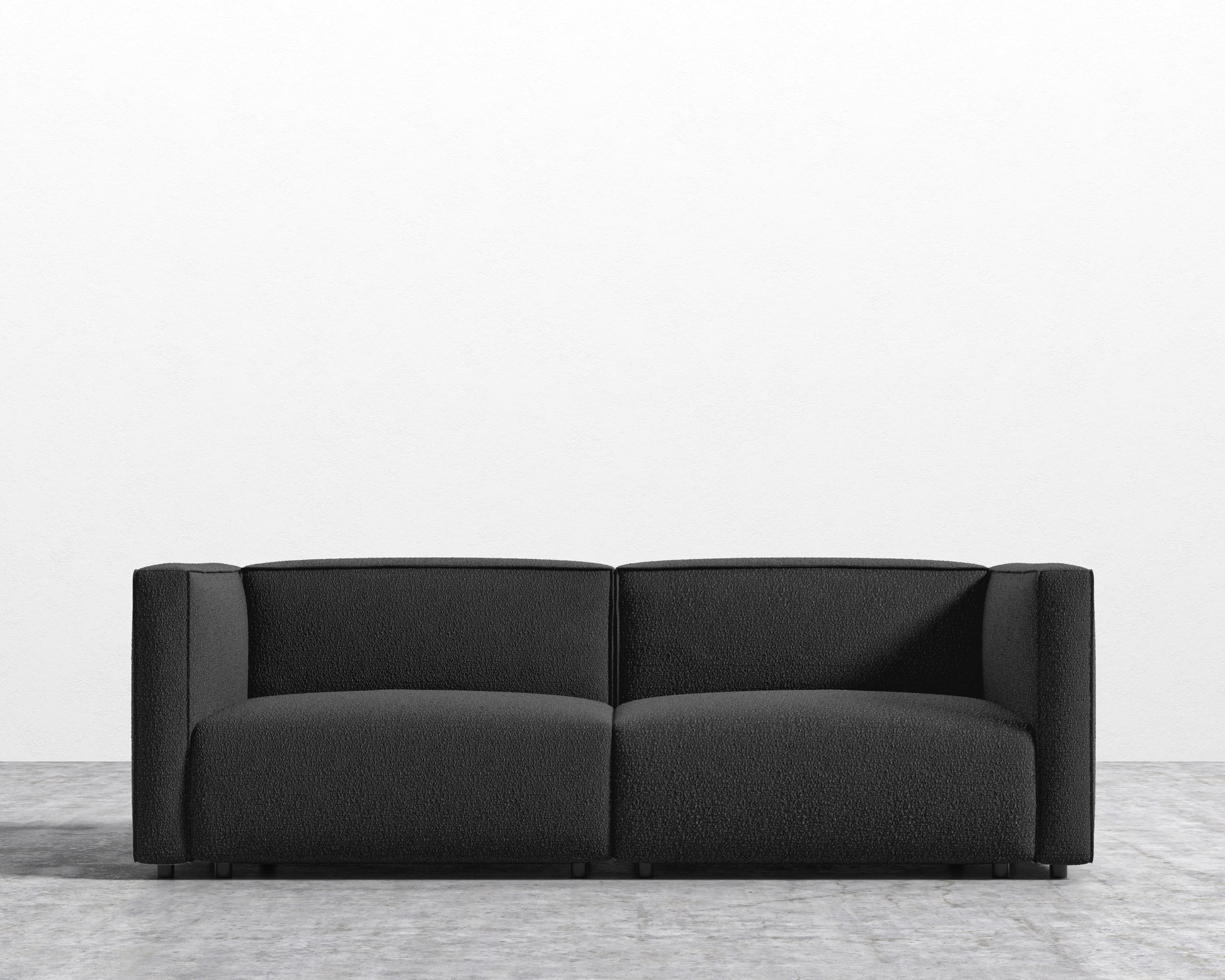 Arya Modular Loveseat - Chatou Boucle - Caviar