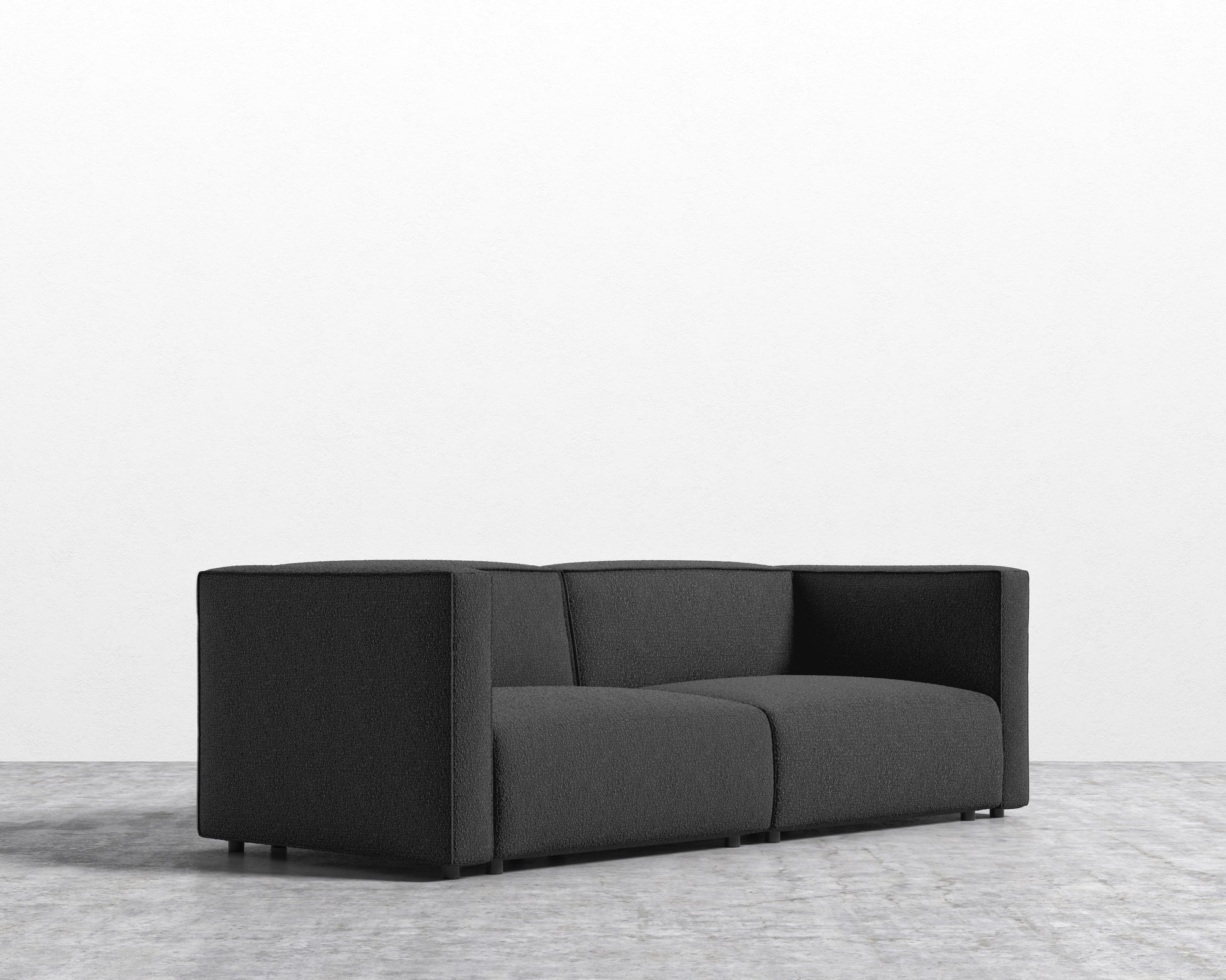 Arya Modular Loveseat - Chatou Boucle - Caviar